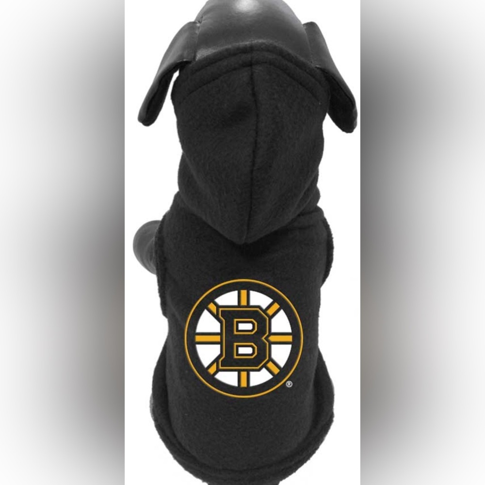 New All Star Dogs Boston Bruins Embroidered polar fleece Dog Sweater small